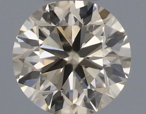 0.30ct Round Natural Diamond (Colour Very Light Brown, Clarity SI2, Cut GD, IGI Certified)