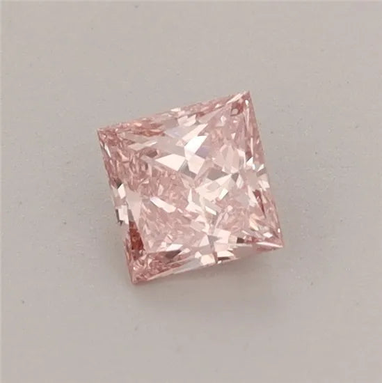 0.37ct Princess Lab Grown Diamond (Colour Fancy Intense Pink, Clarity VS1, IGI Certified)