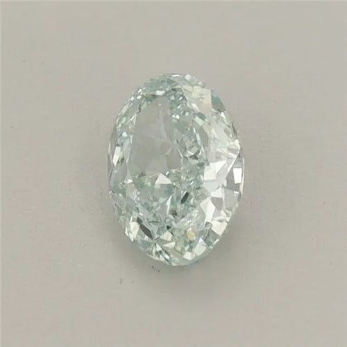 0.41ct Oval Lab Grown Diamond (Colour Fancy Green, Clarity VS2, IGI Certified)