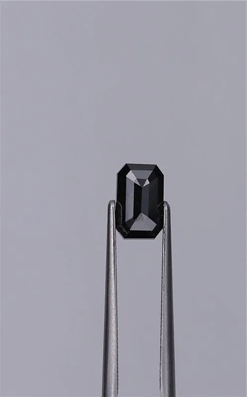1.23ct Emerald Natural Diamond (Colour Black, IGI Certified)